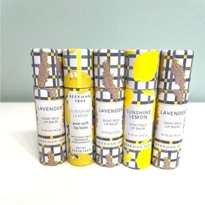 5 Beekman 1802 goat milk lip balm 0.15 oz
